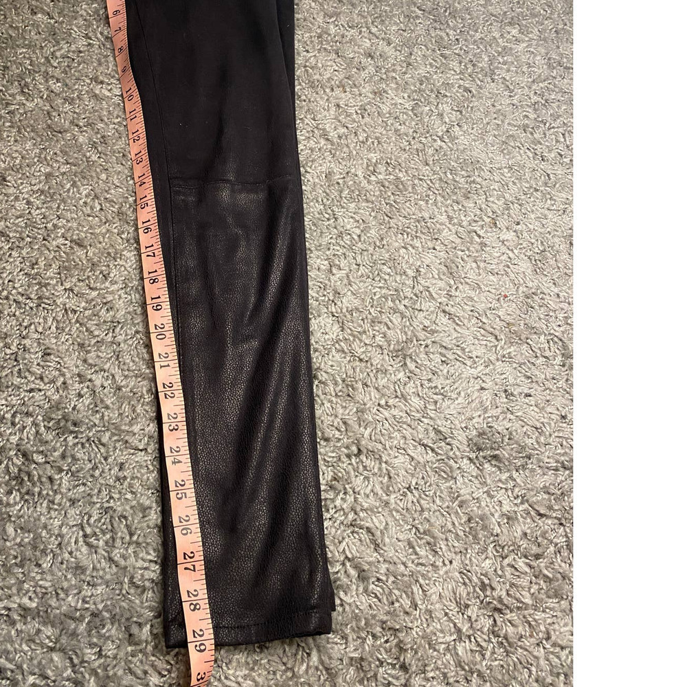 7 for all mankind black crackle coated pants - Picture 9 of 10